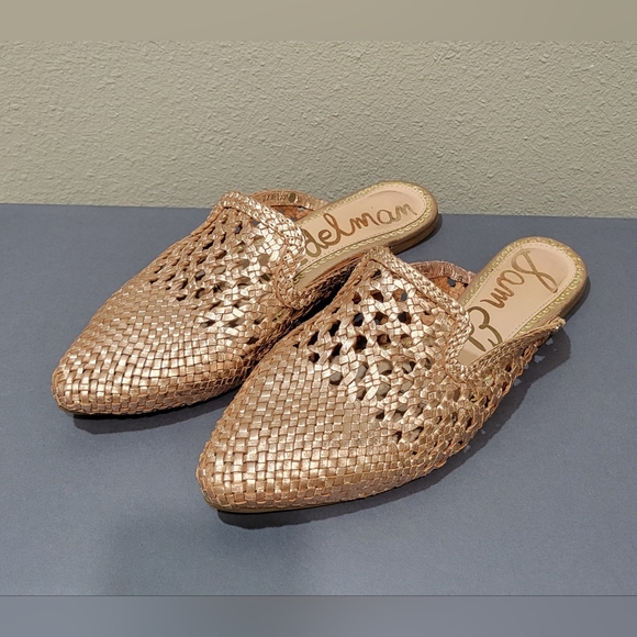 Sam Edelman Shoes - Sam Edelman Natayla Mules Rose Gold Sandals Flats Clogs